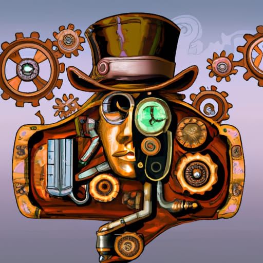 Steampunk AI Brain Operation Engine