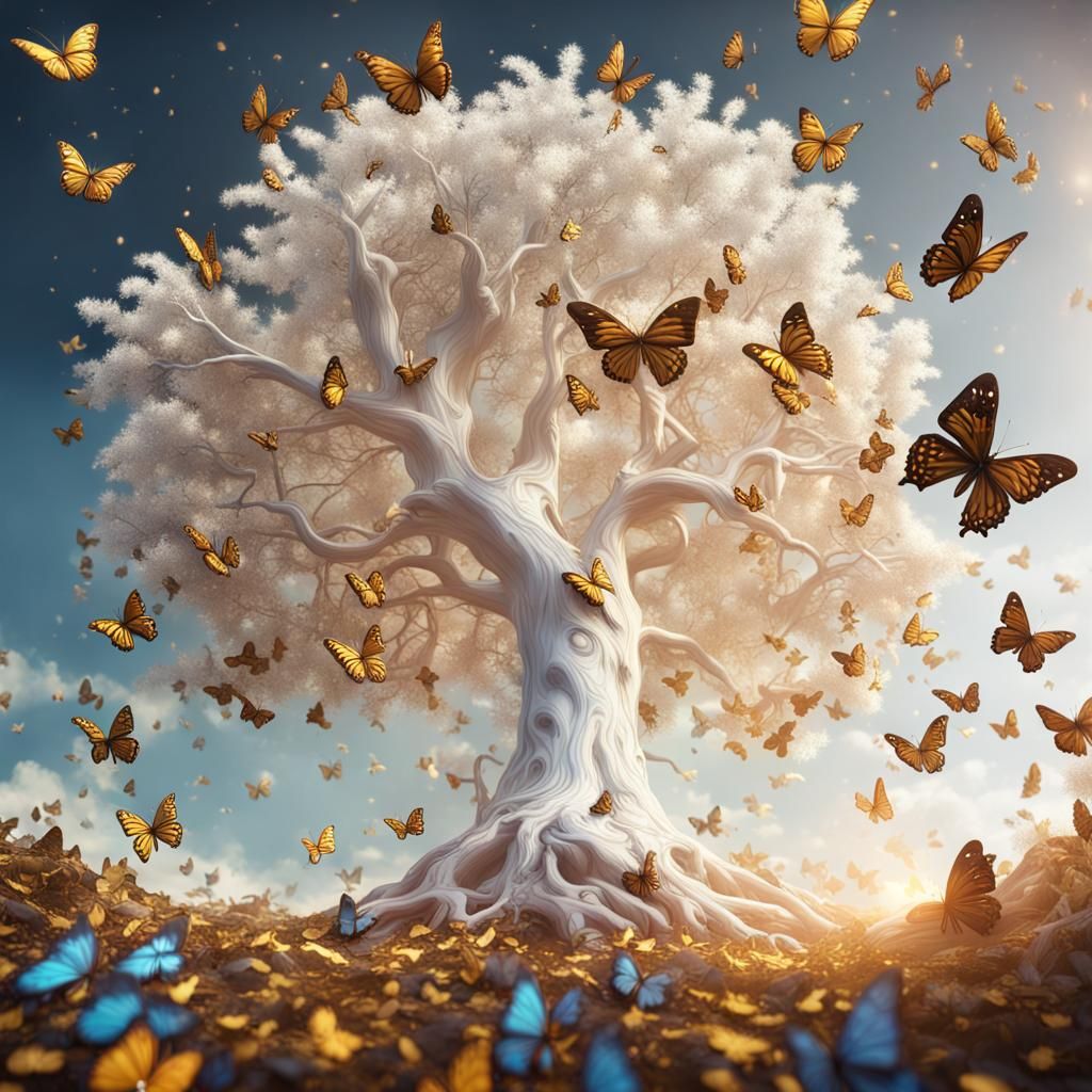 Butterfly Tree Celebrates Happy New Year