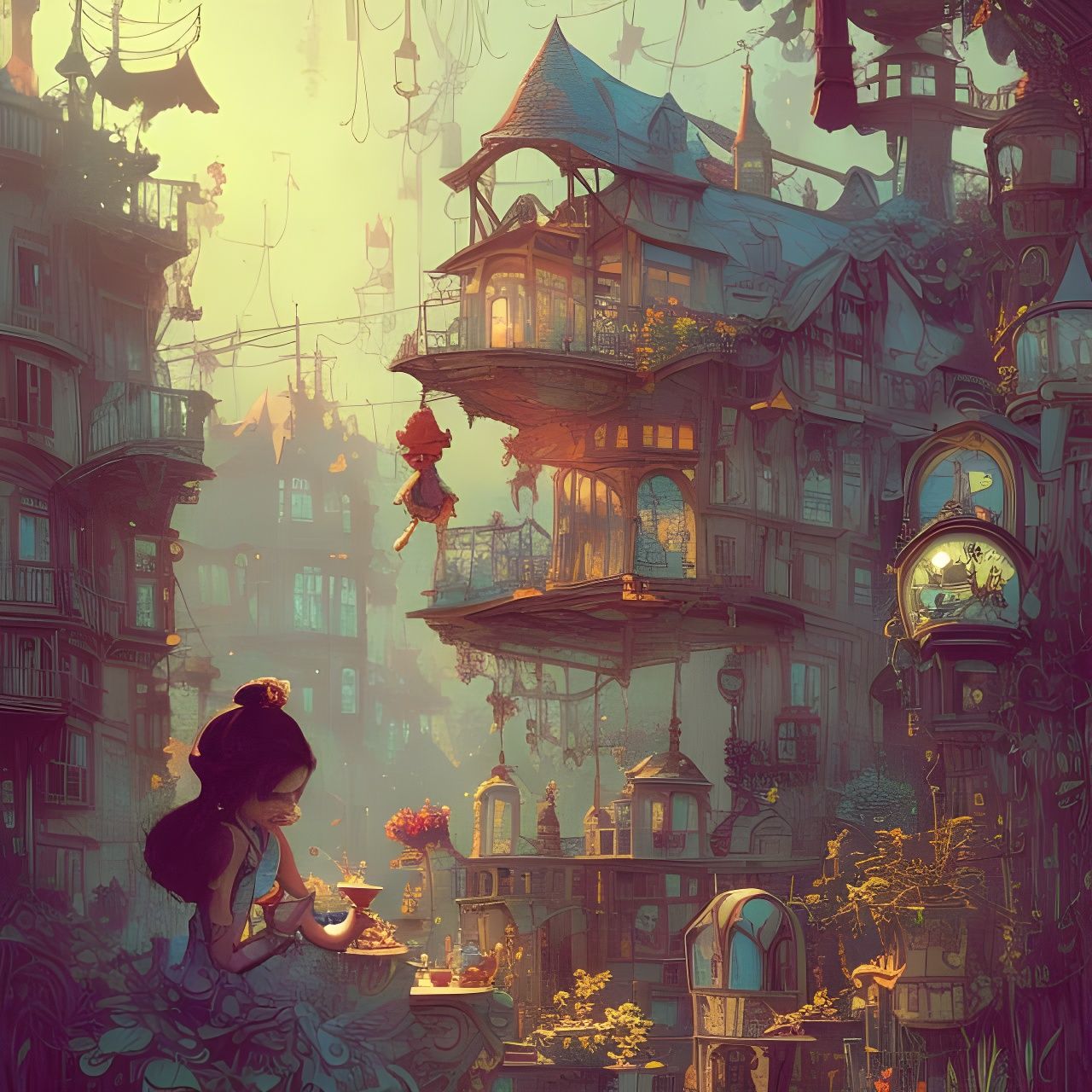 Summer Day 3D Comic Pop Art Masterpiece