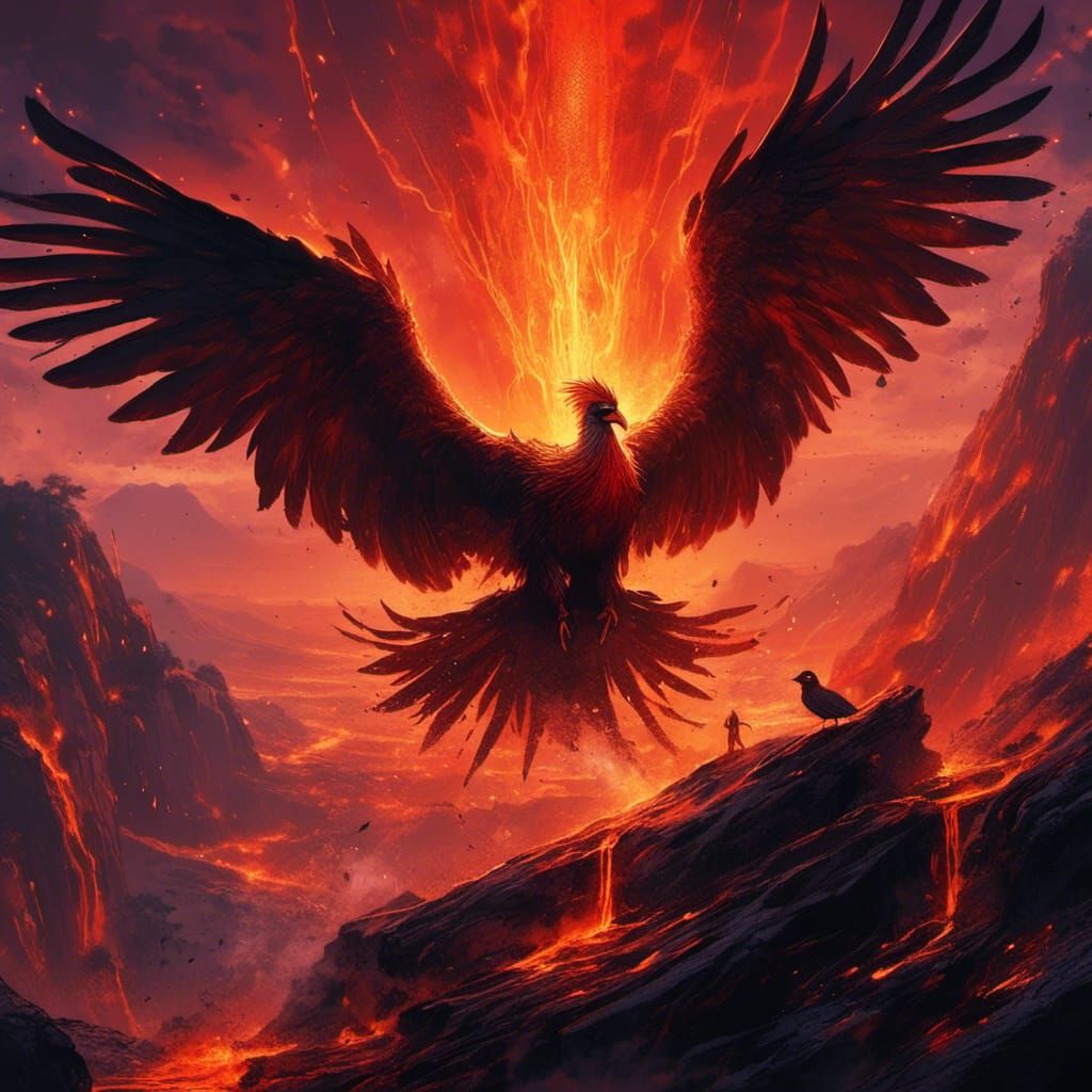 Dodo Bird on Lava Rock Formation