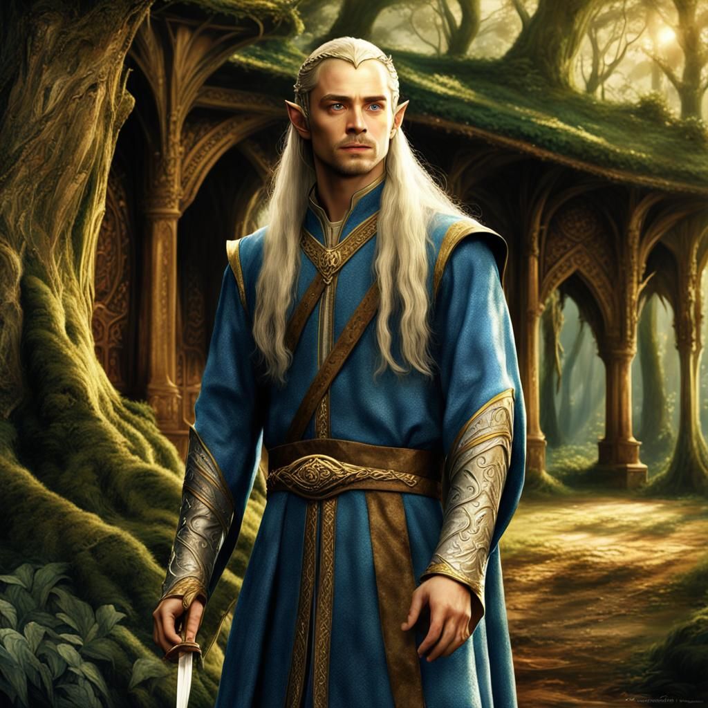 Handsome Elf Lord in Middle Earth Pavilion