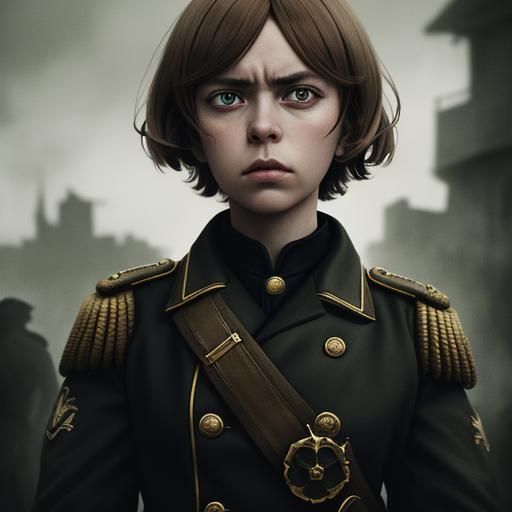 Tanya the Evil with Short Brown Hair