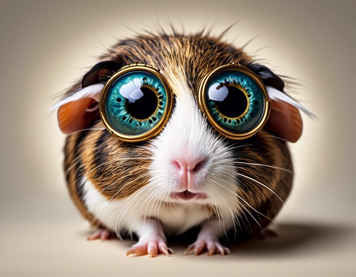 googly eyed guinea pig
