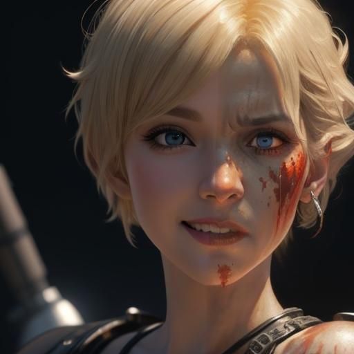 Sinister Inferno of Hatred: Oil Painting