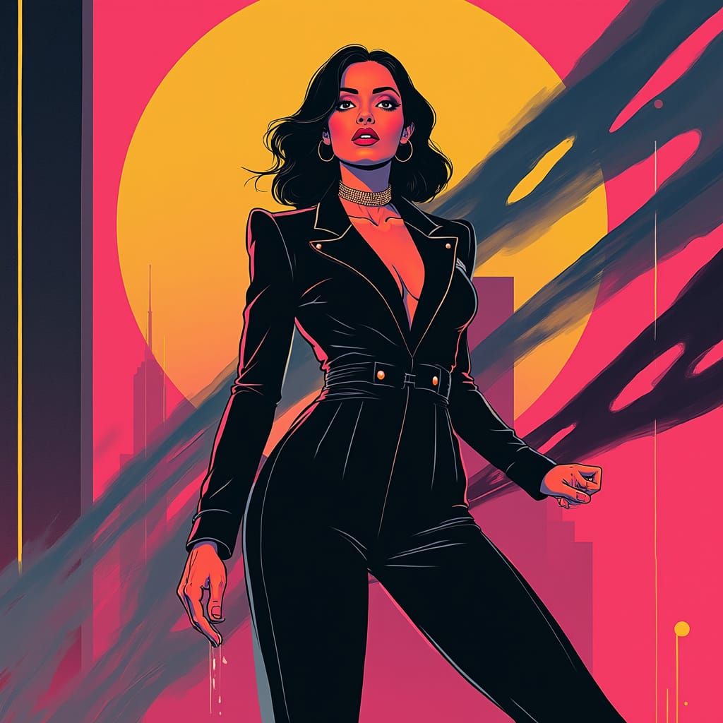Neo as a Futuristic Nagel Woman
