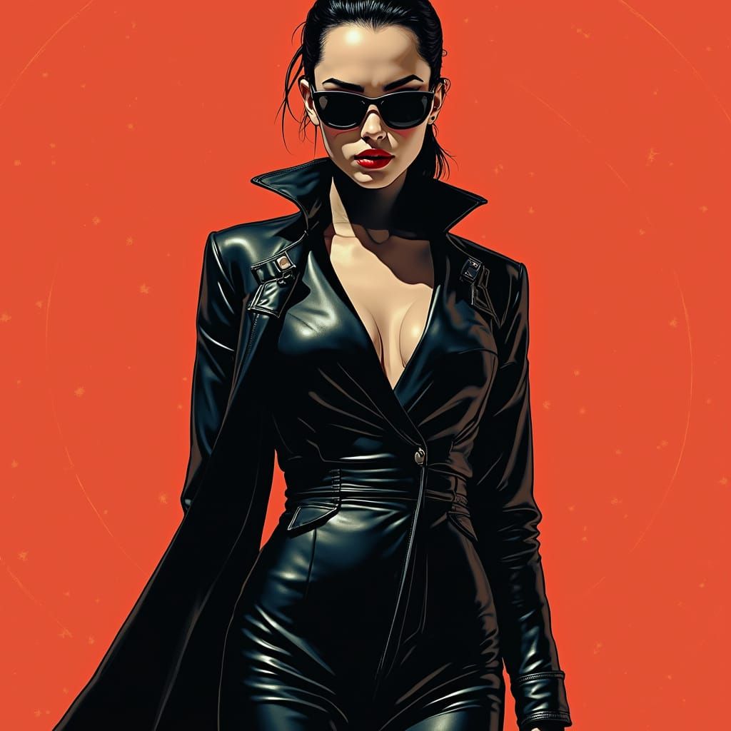 Neo as Nagel Woman in Cyberpunk Futurism