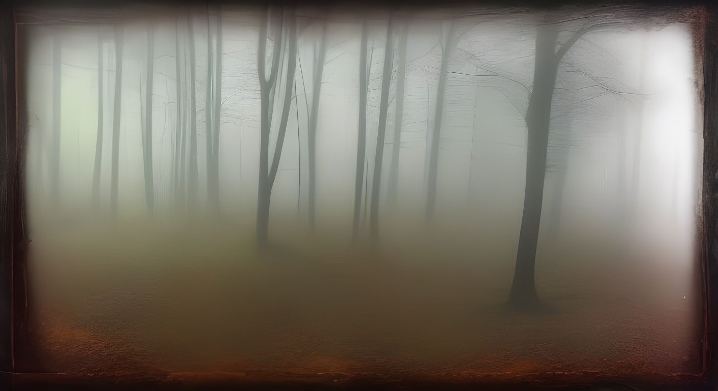 Semi-Transparent Forms on Misty Moors with Embossed Shadows