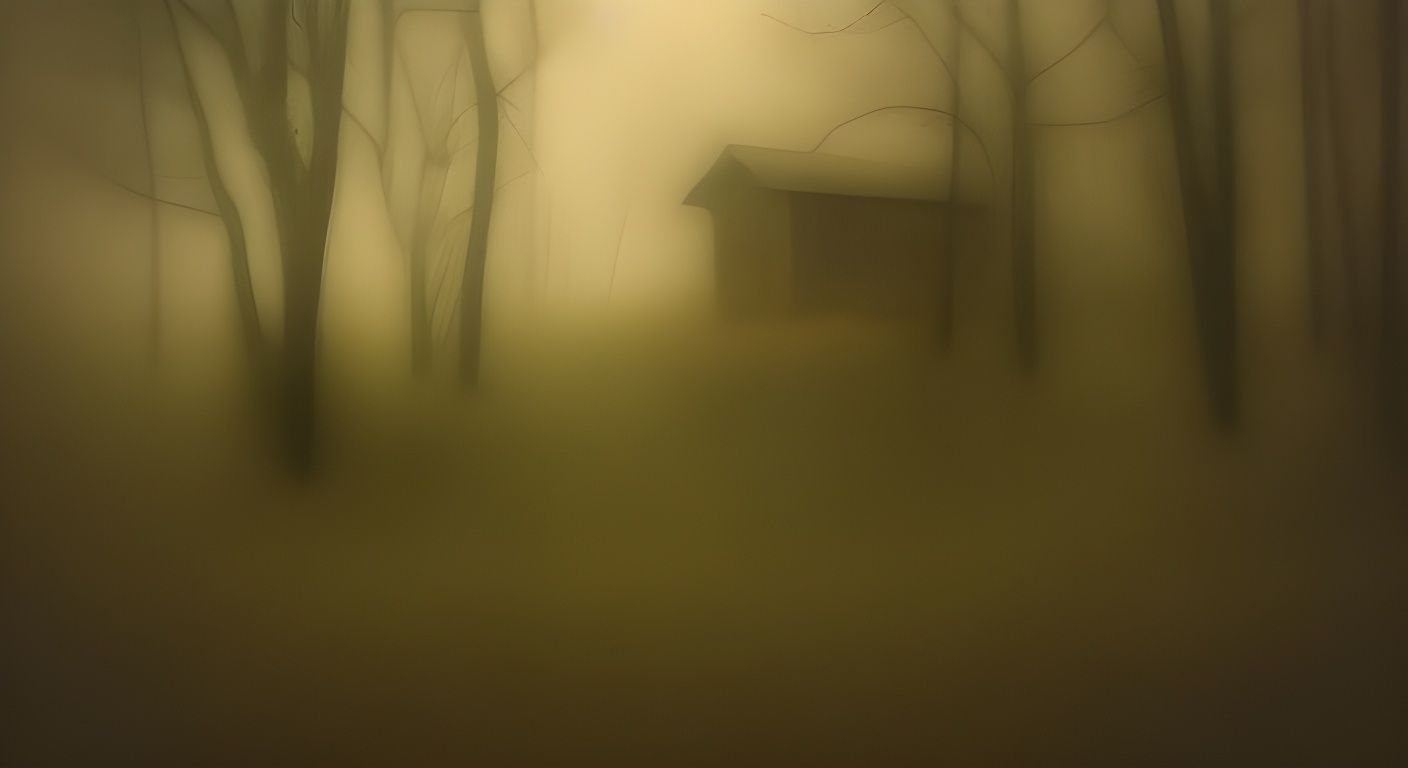 Ethereal Forest of Translucent Shapes with Embossed Shadows