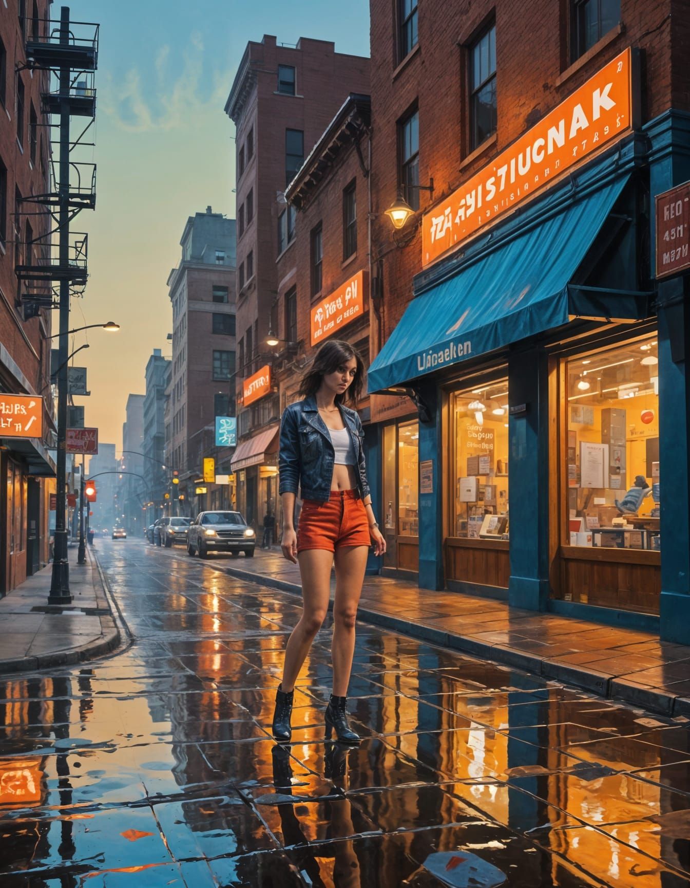 On the bright streets of Los Angeles