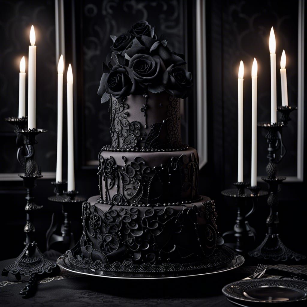 Gothic Cake Art: Burtonesque Candy Masterpiece