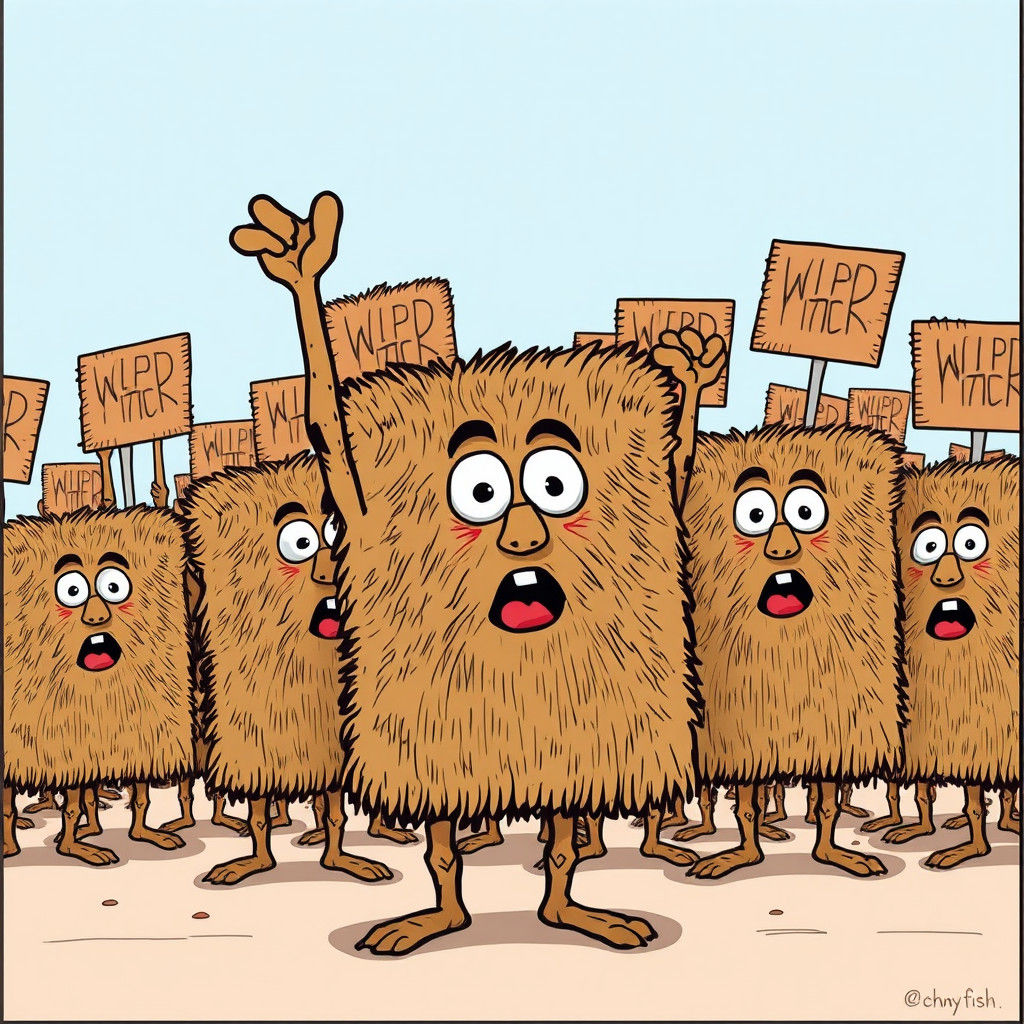 Cartoon Placemats Stage a Protest