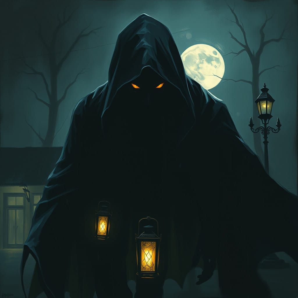 A Dark, Gothic Vampire Lurks in the Shadows