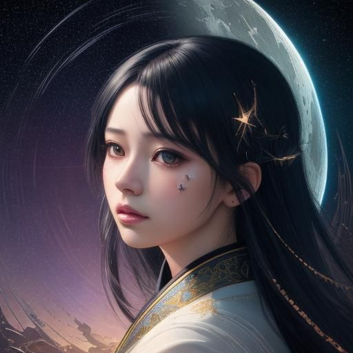 Shattered Silhouette: A Starry Night Fantasy