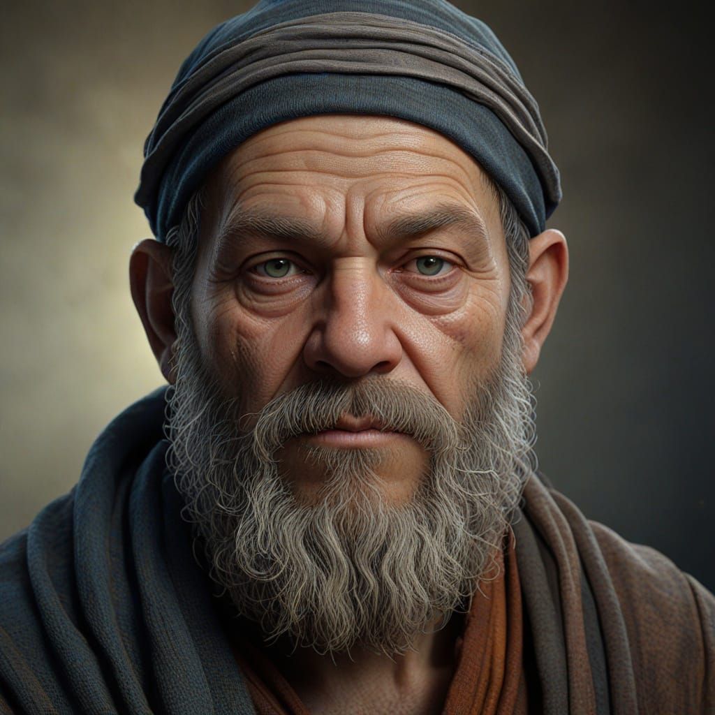 Ancient Dwarf Warrior in Triadic Colors