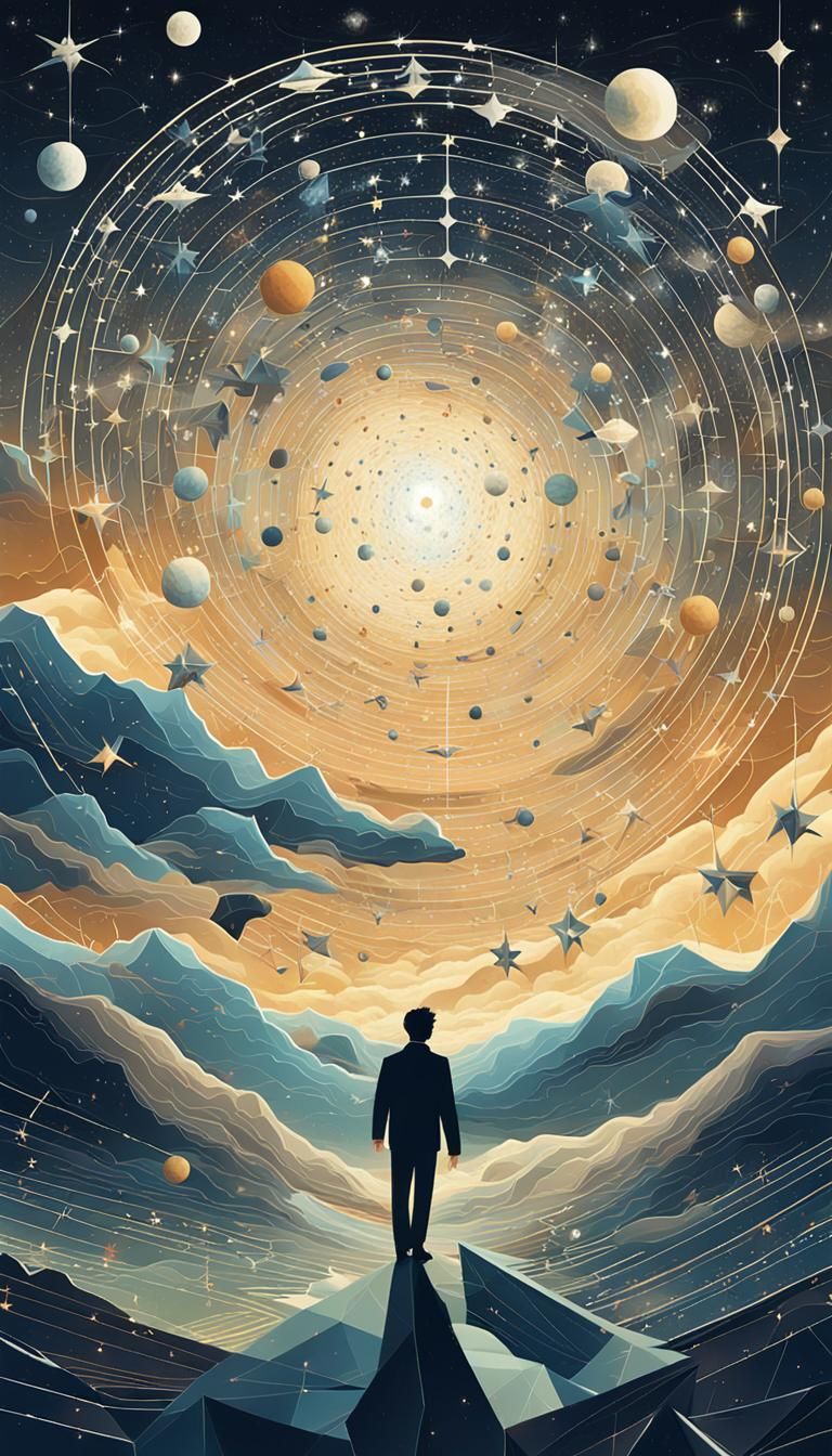 Surreal Sky: Geometric Constellations in Motion