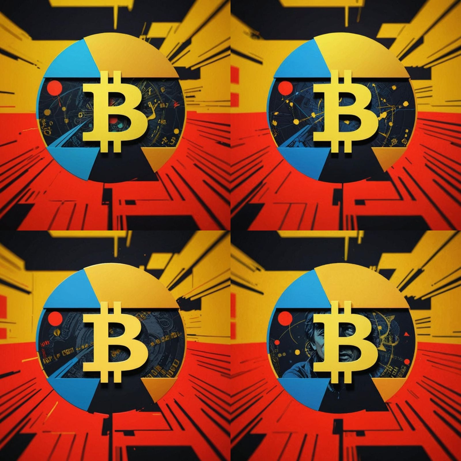 Satoshi Nakamoto vs US Dollar in Pop Art