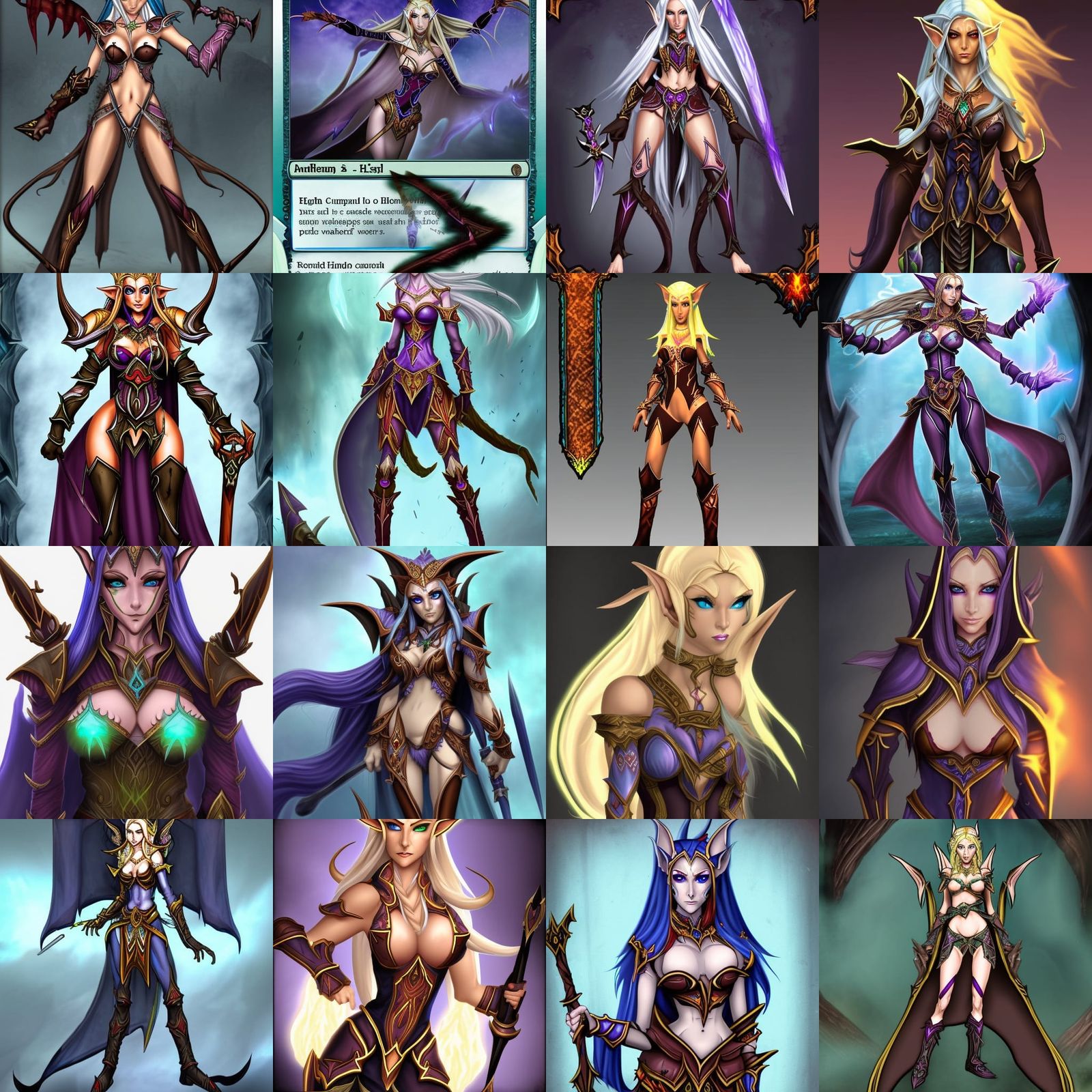 Corrupted Female High Elf Mage