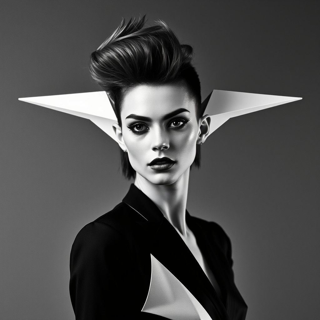 Avant-Garde Fashion Photograph in Dada Style