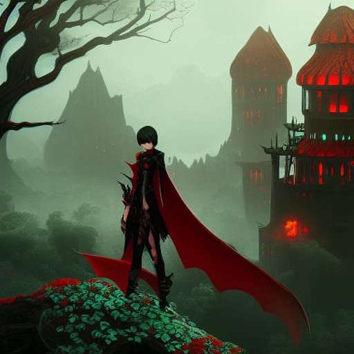 Grimm from RWBY: Detailed Matte Painting