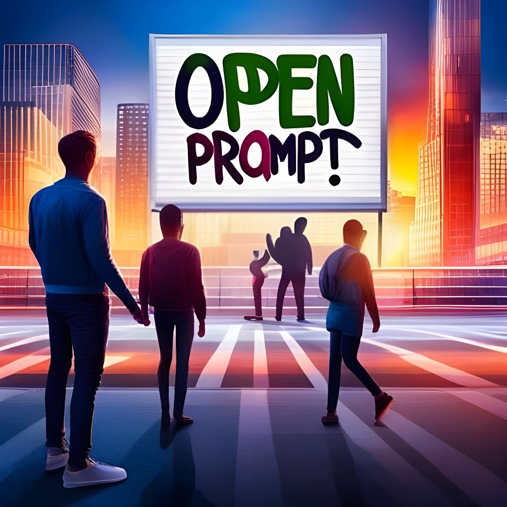 Calligraphic Text: Open Prompt Gang