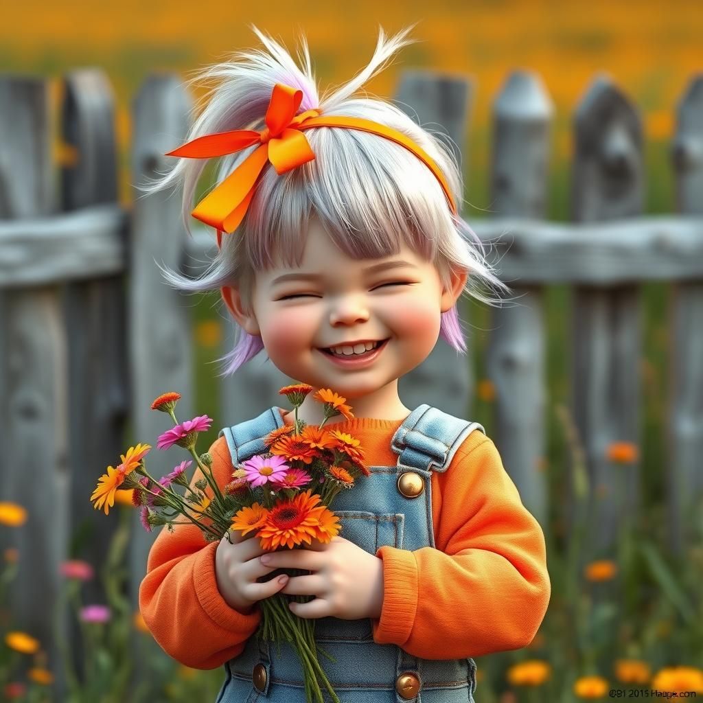 3D, realism; highly graphic; highly exaggerated smile on a t...