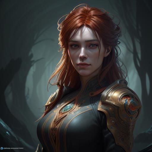 Tree of Life Woman: Detailed Digital Matte Painting