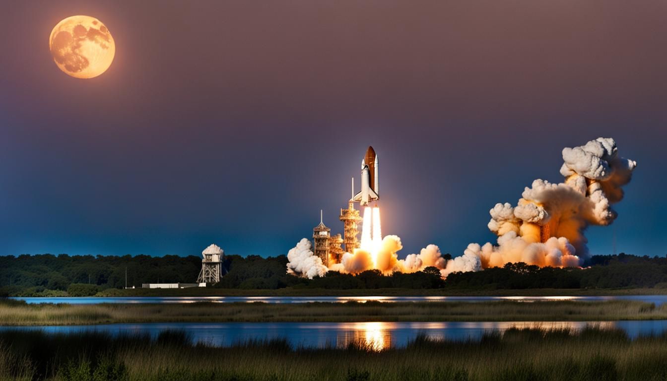 Night Launch from Kennedy Space Center: Sci-Fi Renaissance