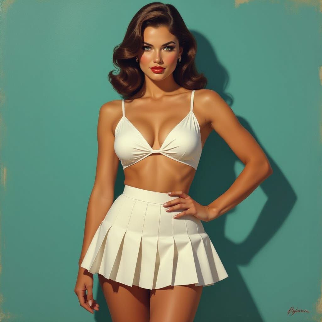 Classic Figure Study in High Fashion Style