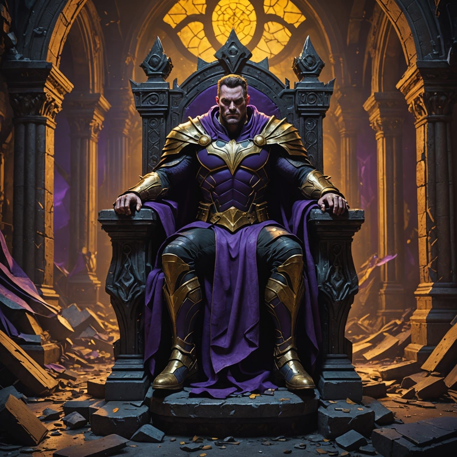 Superhero Villain Transformation: Dark Fantasy Concept Art