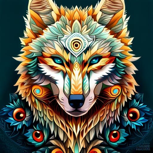 🐺🔹️🐾🔹️Abstract Wolf🔹️🐾🔹️🐺
