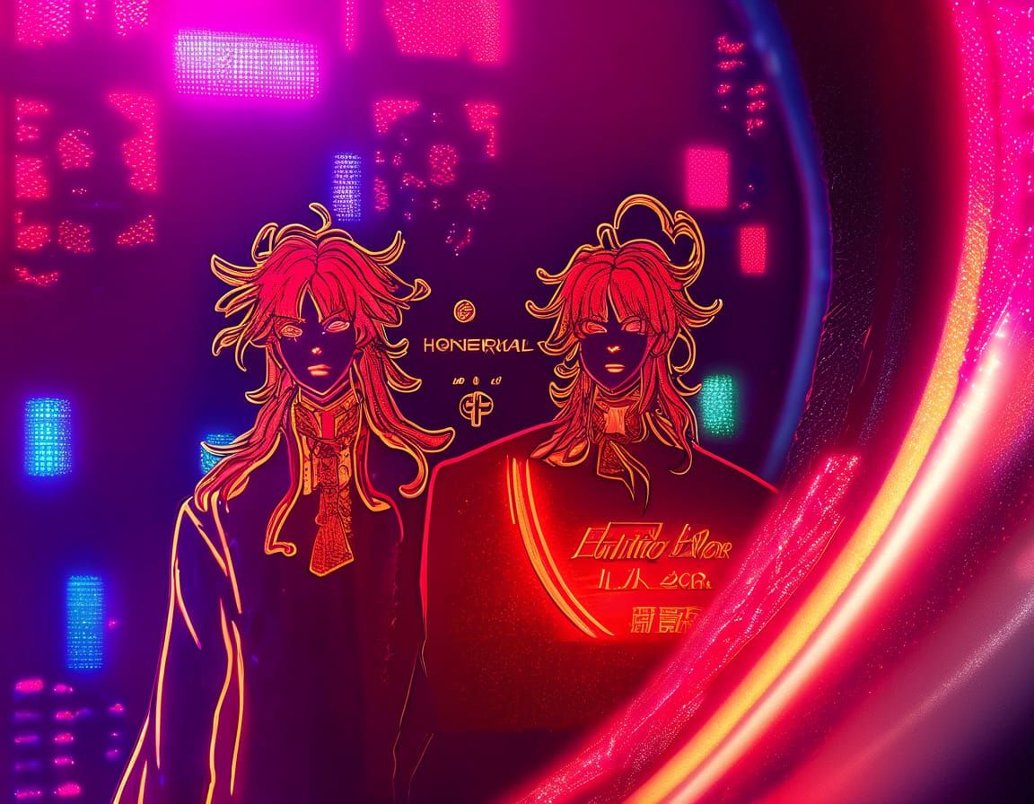 Anime-Inspired Sci-Fi Characters Unite in a Futuristic World