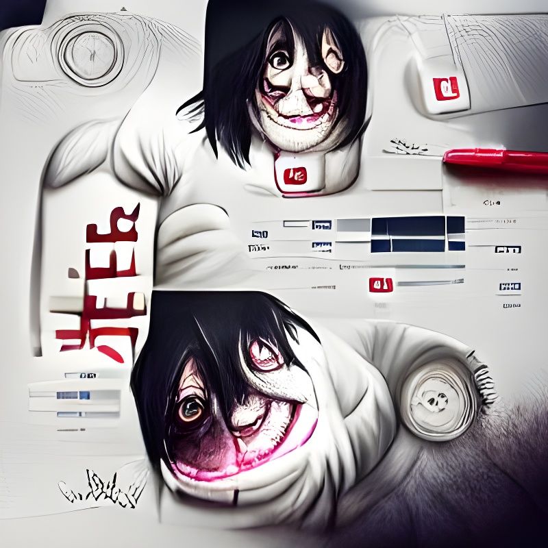 Jeff the Killer: High Definition Digital Art