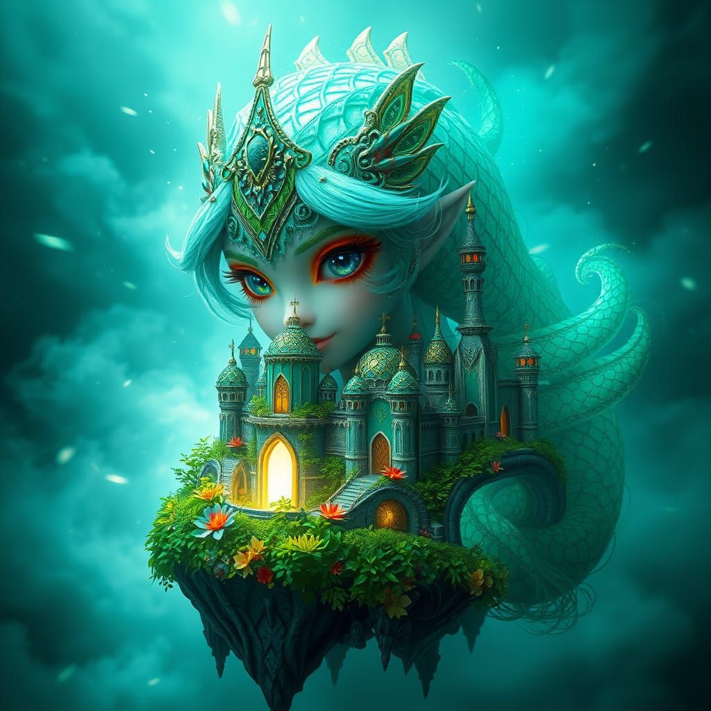 Emerald Princess on Floating Isle: Graffiti Art