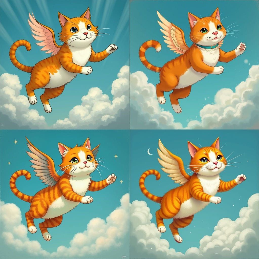 Feline Aviator Takes to the Skies