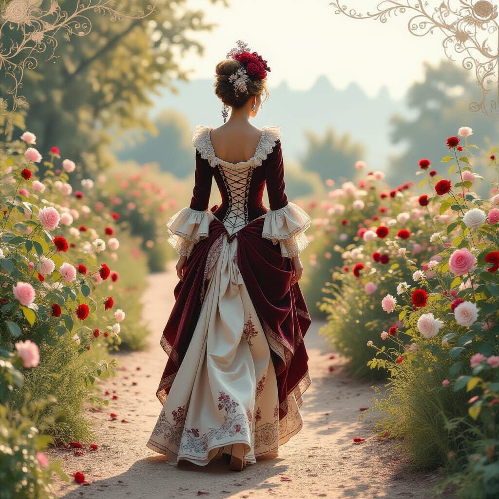 Ethereal Scandinavian Fashionista in Dreamy Watercolor Lands...