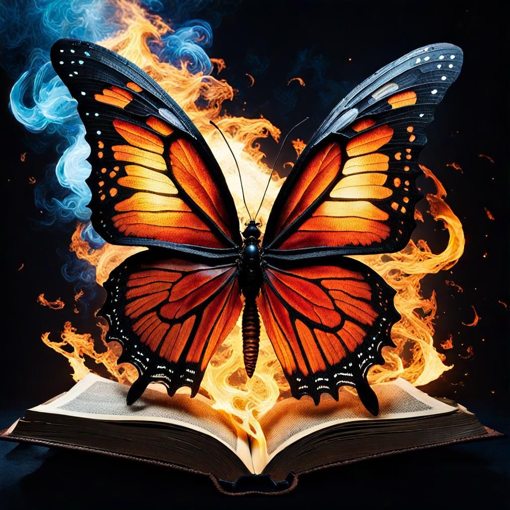 Bioluminescent Fire World: Dustfinger's Flame Butterfly