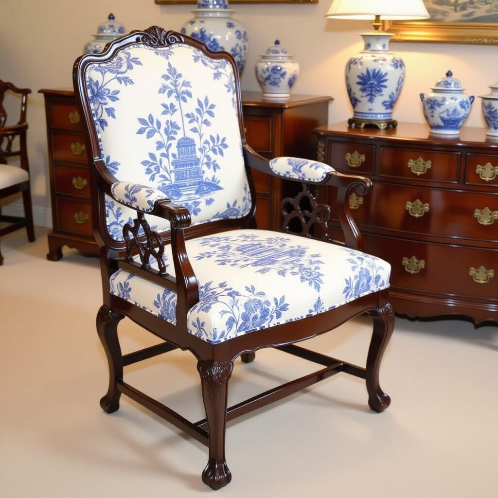 Chinoiserie armchair