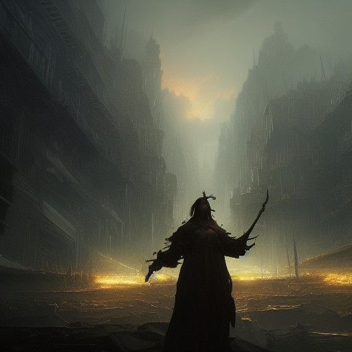 Righteous Hand of God: Dark Fantasy Art