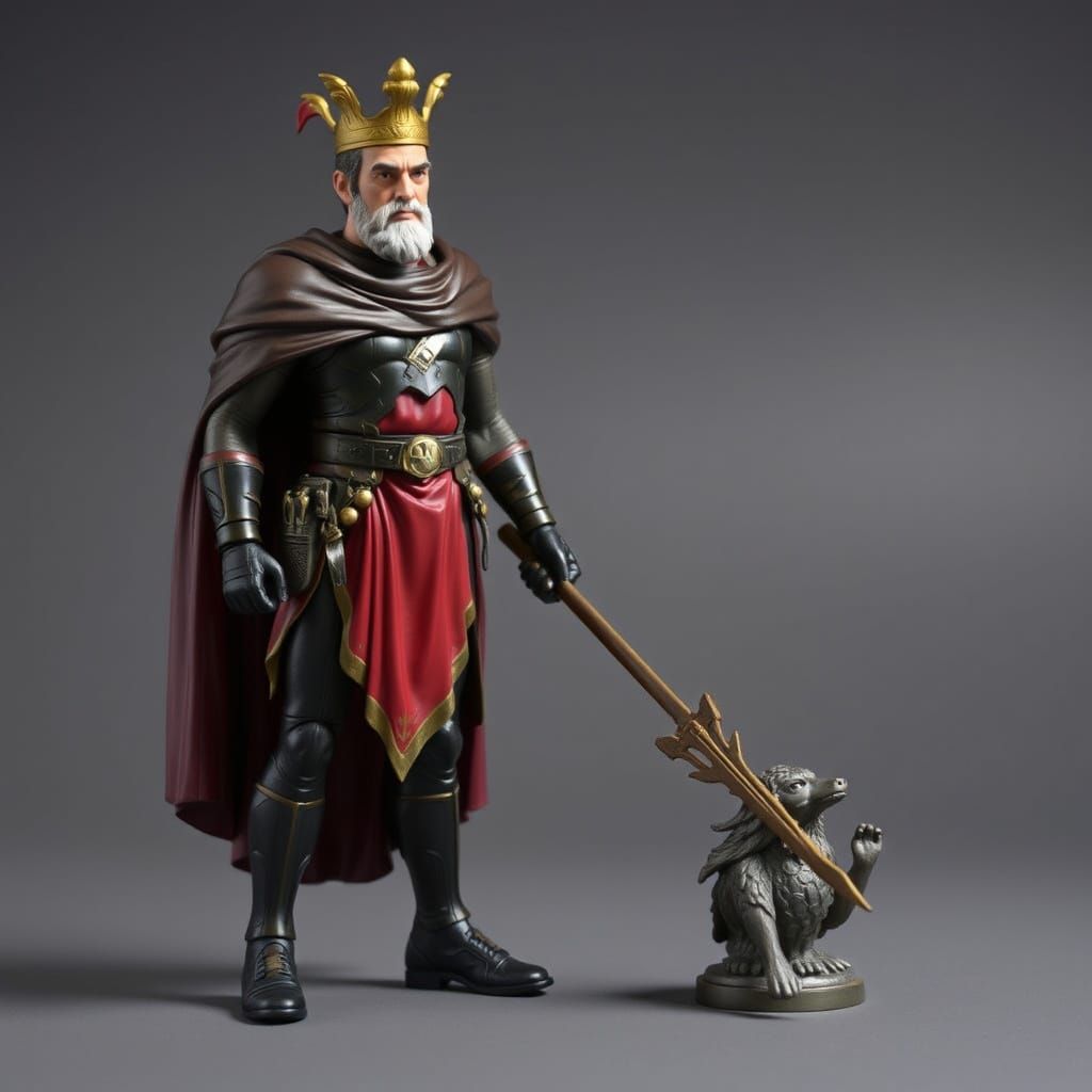 Medieval Action Figure of Charlemagne