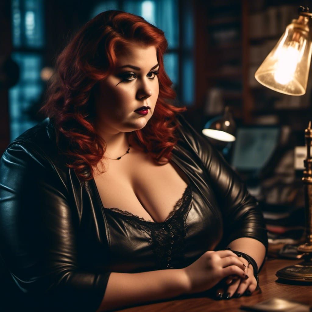 <lora:Curvy Bbw V2:1.0> 24 year old girl with 32EE sized che...