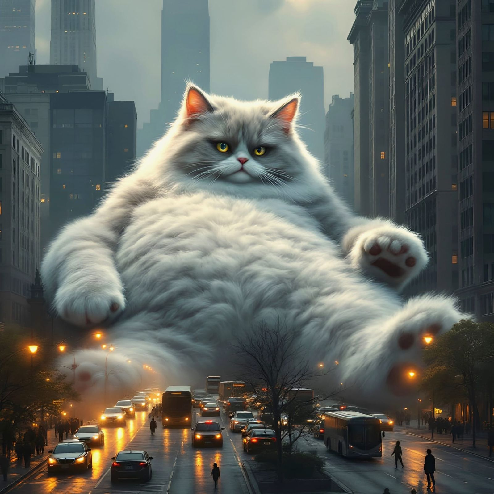 Roads Blocked By An A-Paw-Ling   Cat-Astrophe.