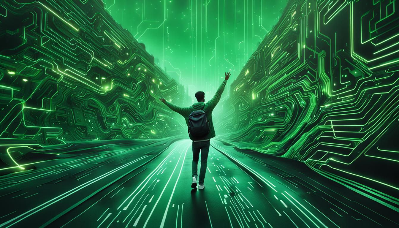 Information Superhighway: A Digital Fantasy Landscape