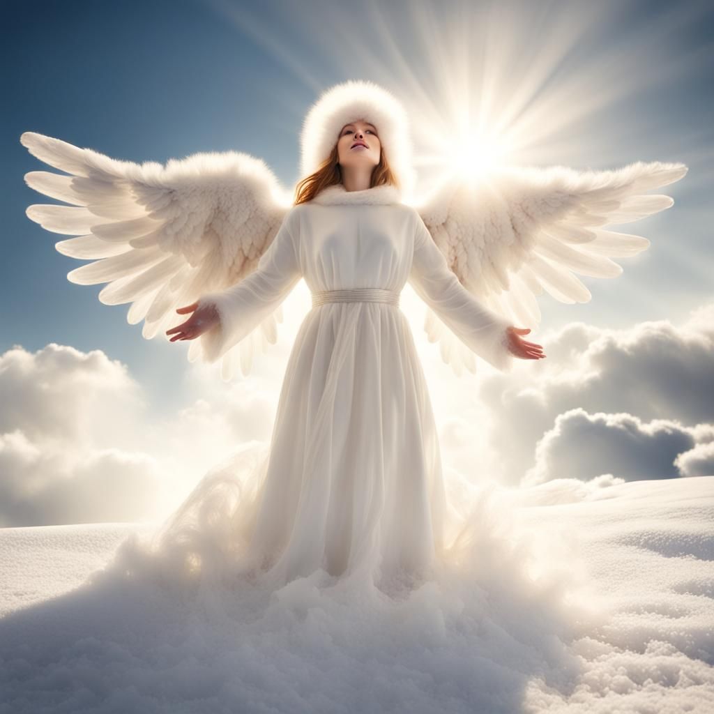 Robbin the Snow Angel in Divine Light