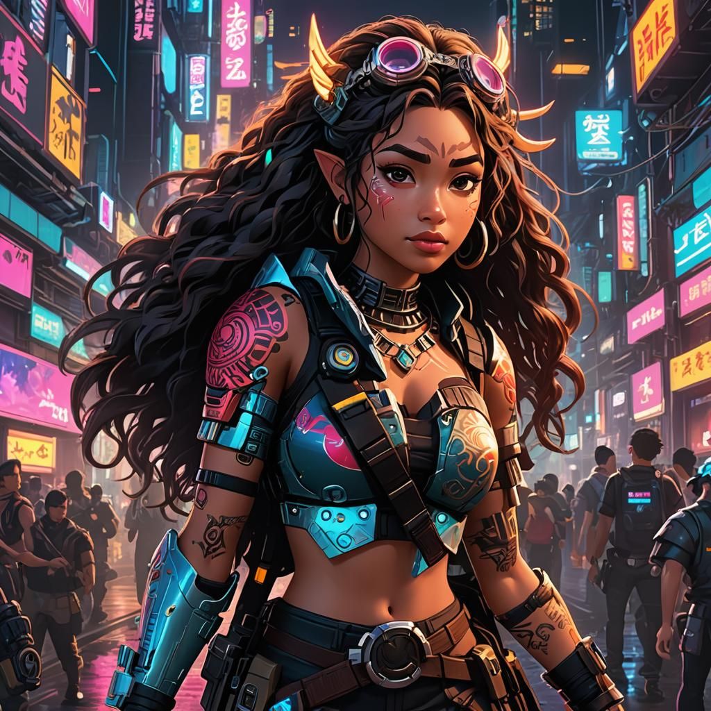 Cyberpunk Moana