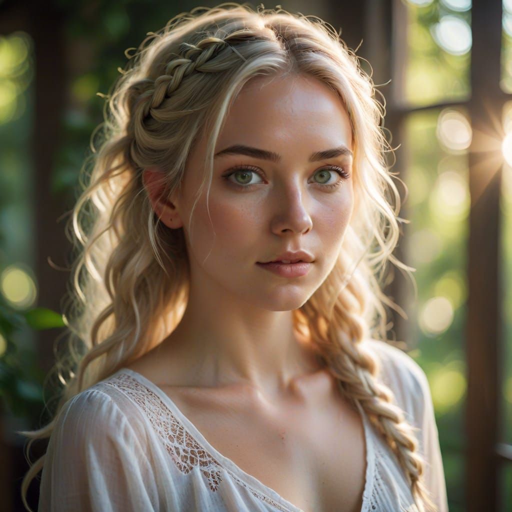 Ethereal Young Woman in Soft Focus Photography