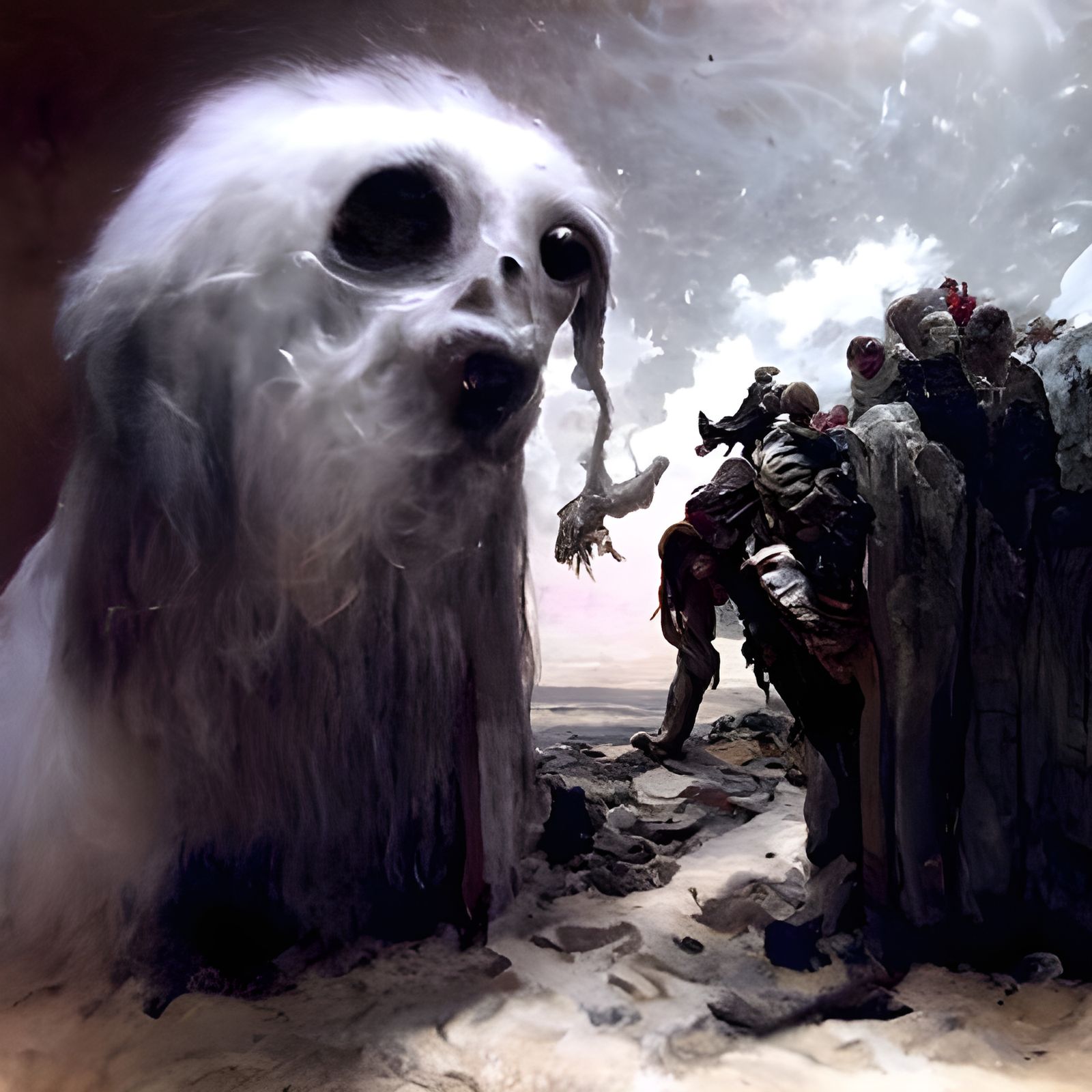 Apocalyptic Selfie in Horror Style