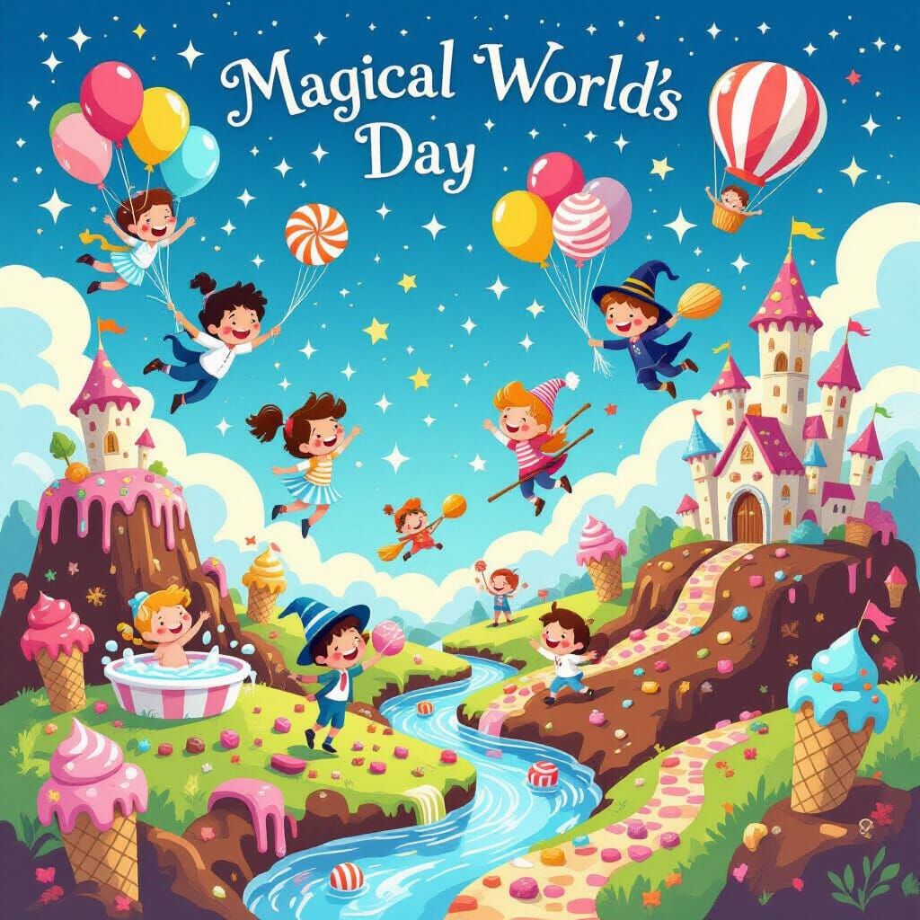 Magical Chocolate World: Children's Illustration Style
