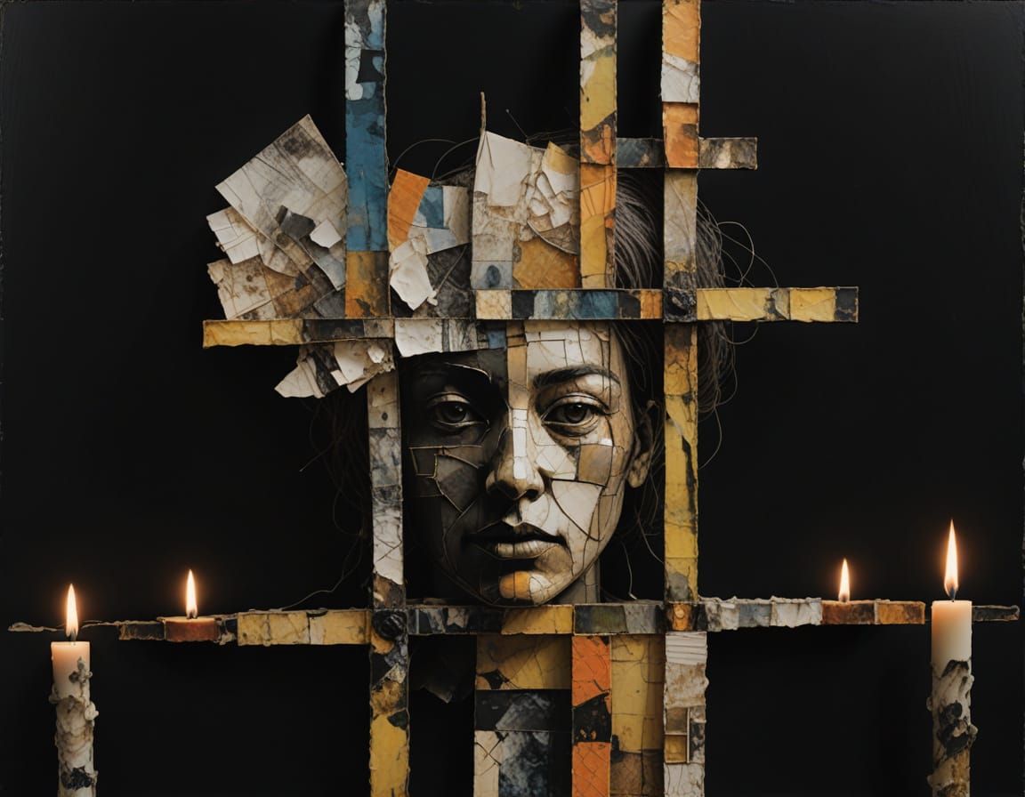 Mixed Media Masterpiece: Flat and Sculptural Elements Collid...