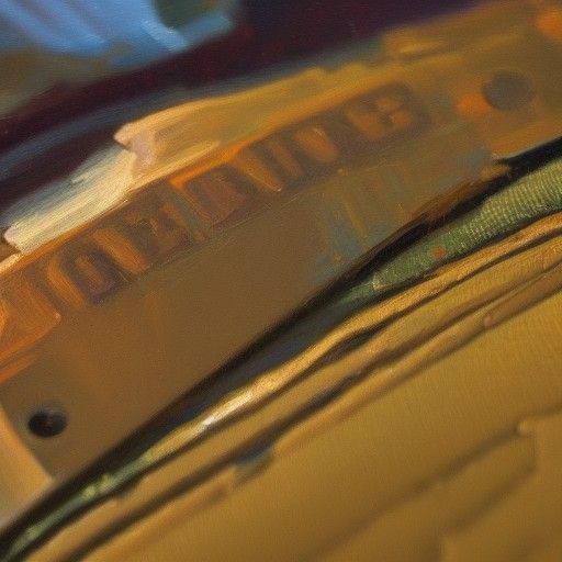 Text Messages on Phone as Oil Painting