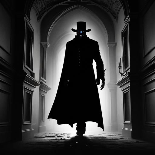 Count Orlok in German Expressionist Film Noir Style